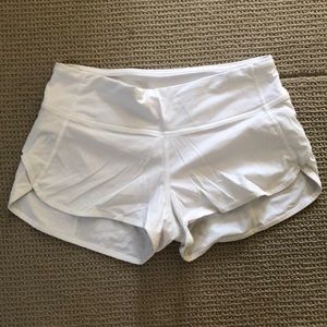White Lu Lu Lemon Speed Up Athletic Short